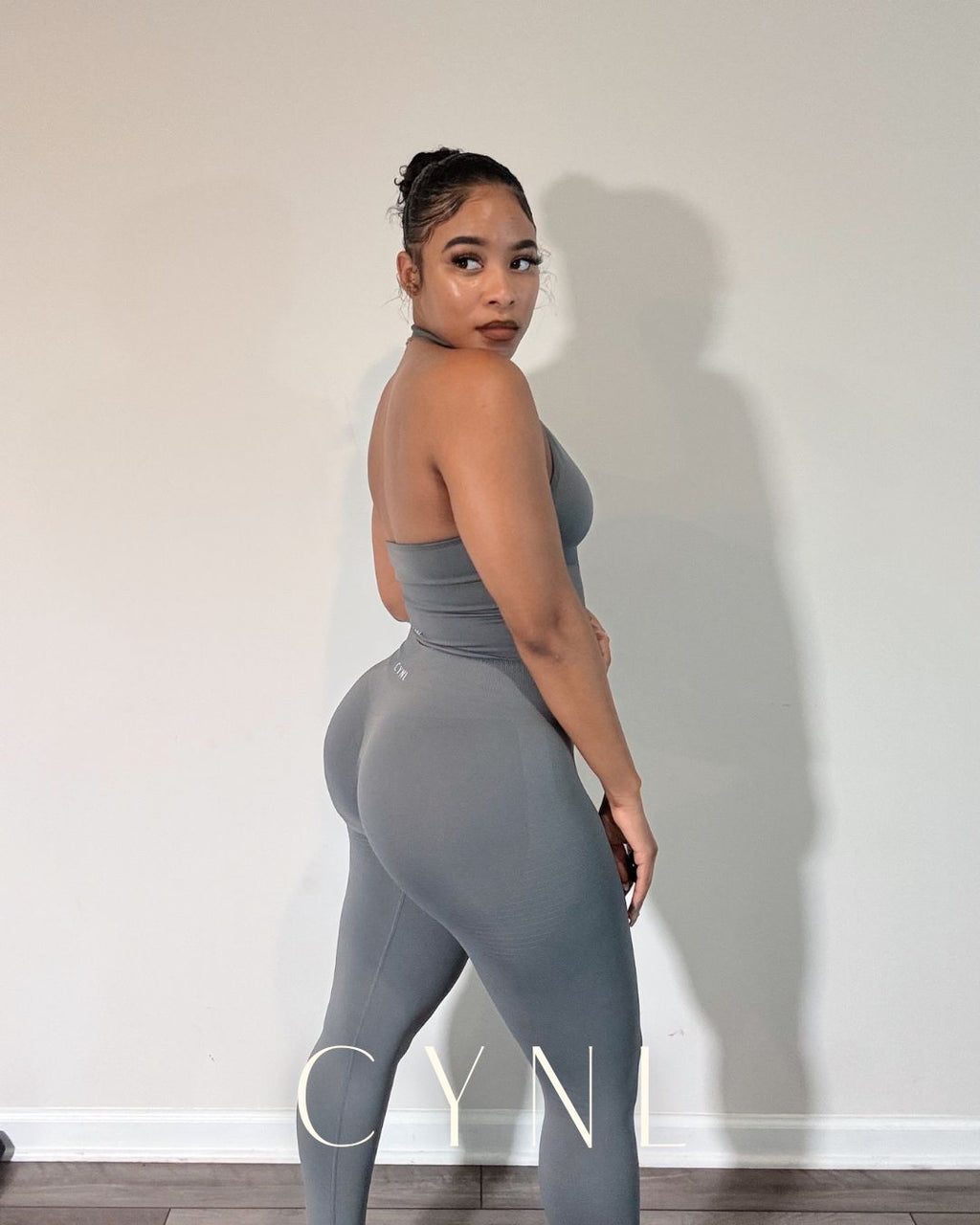 THE STORI DELUX SET 3PC SET-**WITH SHORTS**  (JACKET + CROPPED TANK + HIGH WAISTED LEGGING)