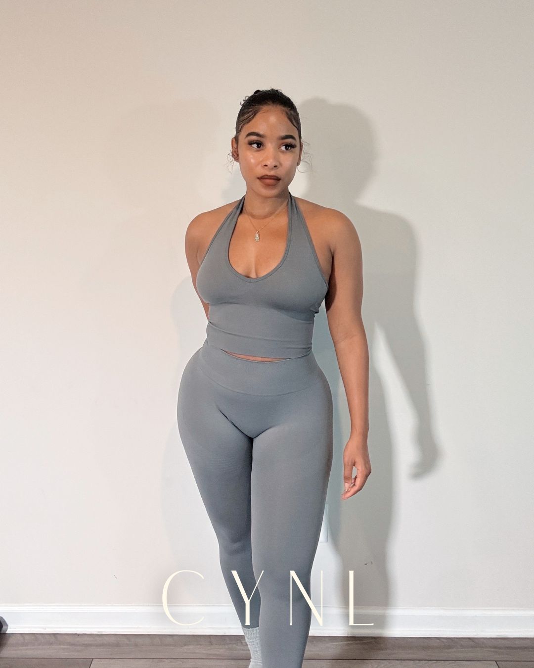THE STORI DELUX SET 3PC SET-**WITH SHORTS**  (JACKET + CROPPED TANK + HIGH WAISTED LEGGING)