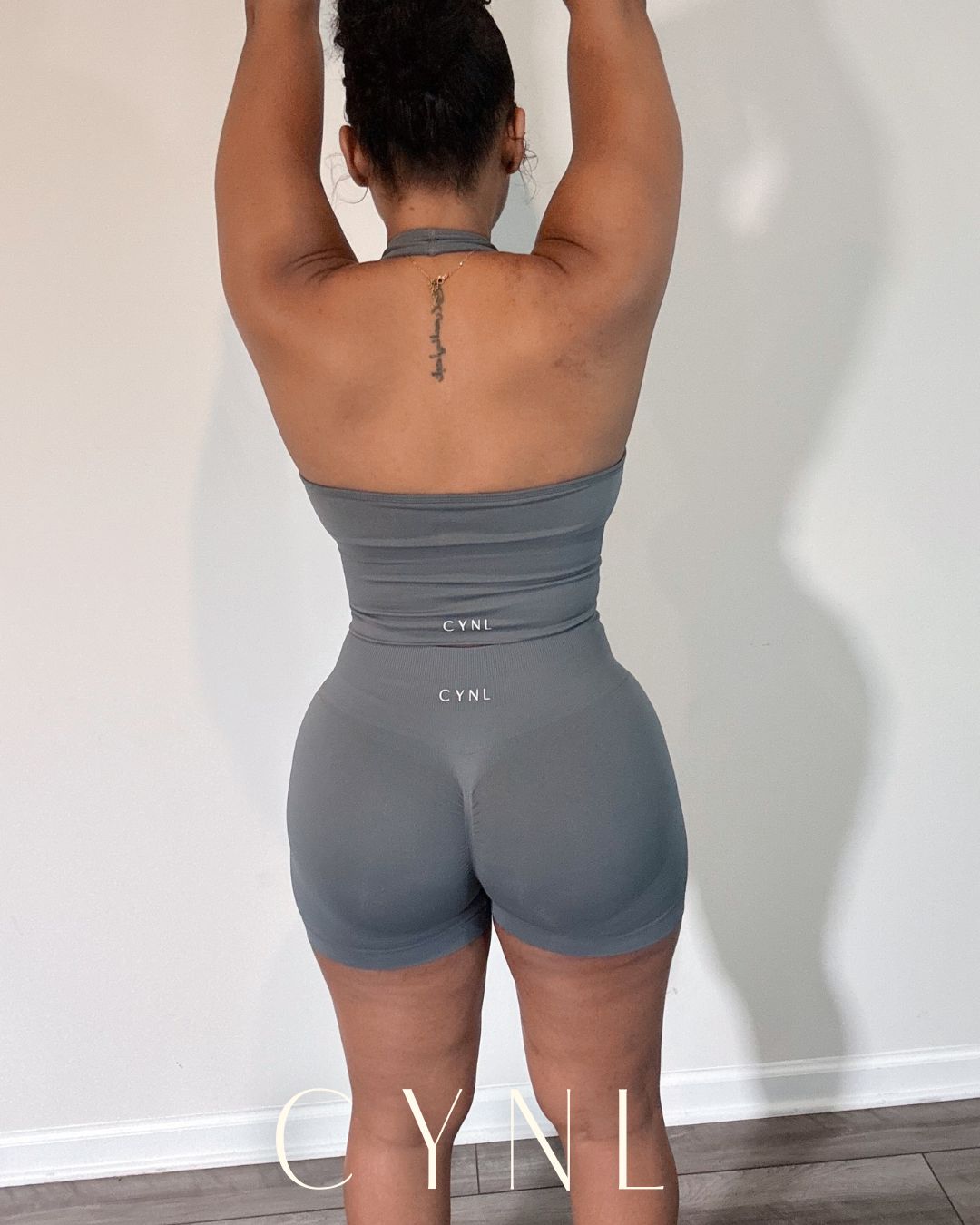 THE STORI DELUX SET 3PC SET-**WITH SHORTS**  (JACKET + CROPPED TANK + HIGH WAISTED SPORTS SHORTS) (Copy)