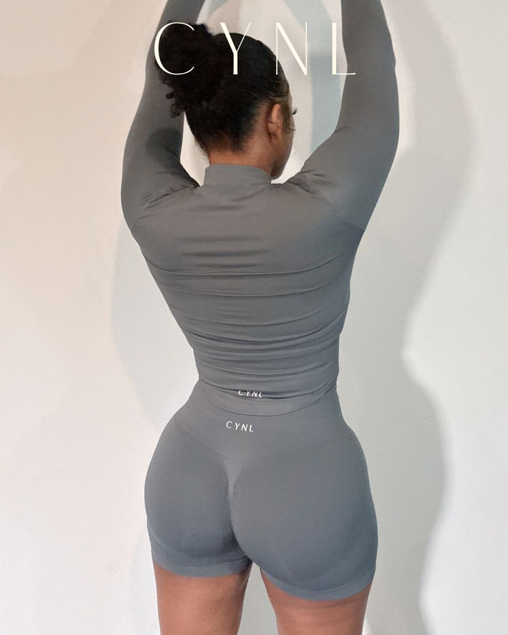 THE STORI DELUX SET 3PC SET-**WITH SHORTS**  (JACKET + CROPPED TANK + HIGH WAISTED SPORTS SHORTS) (Copy)