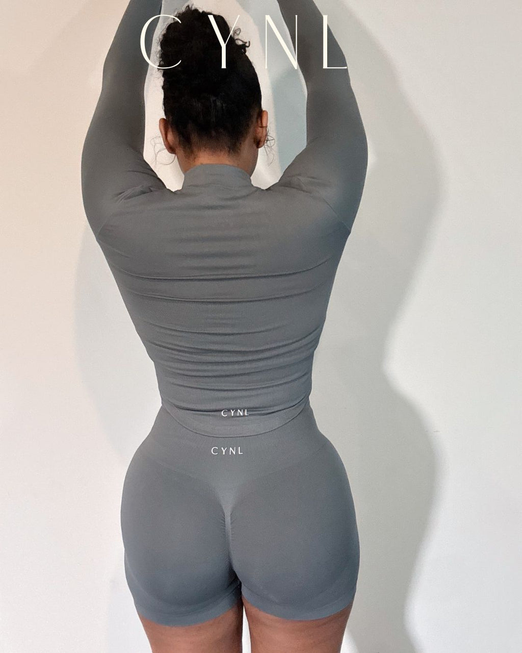 THE STORI DELUX SET 3PC SET-**WITH SHORTS**  (JACKET + CROPPED TANK + HIGH WAISTED SPORTS SHORTS) (Copy)