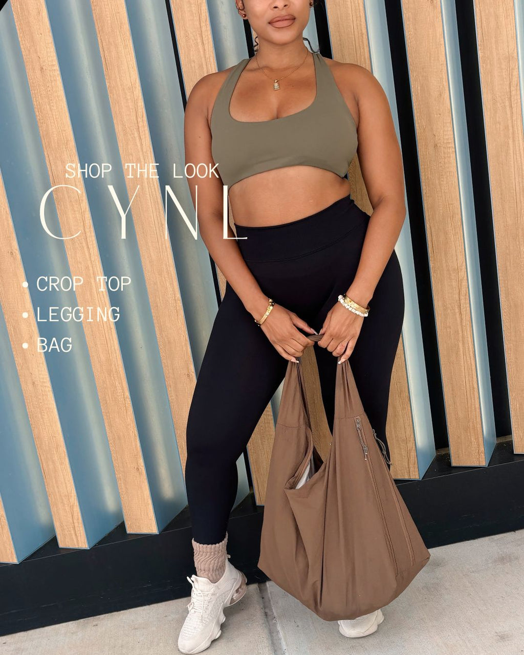 Shop The Look | Cropped BD Bra + Sculpting Sports Legging + BAG