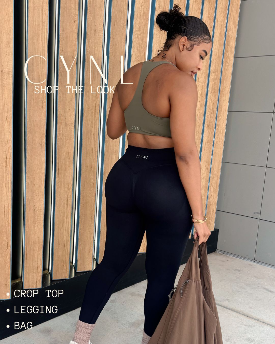 Shop The Look | Cropped BD Bra + Sculpting Sports Legging + BAG