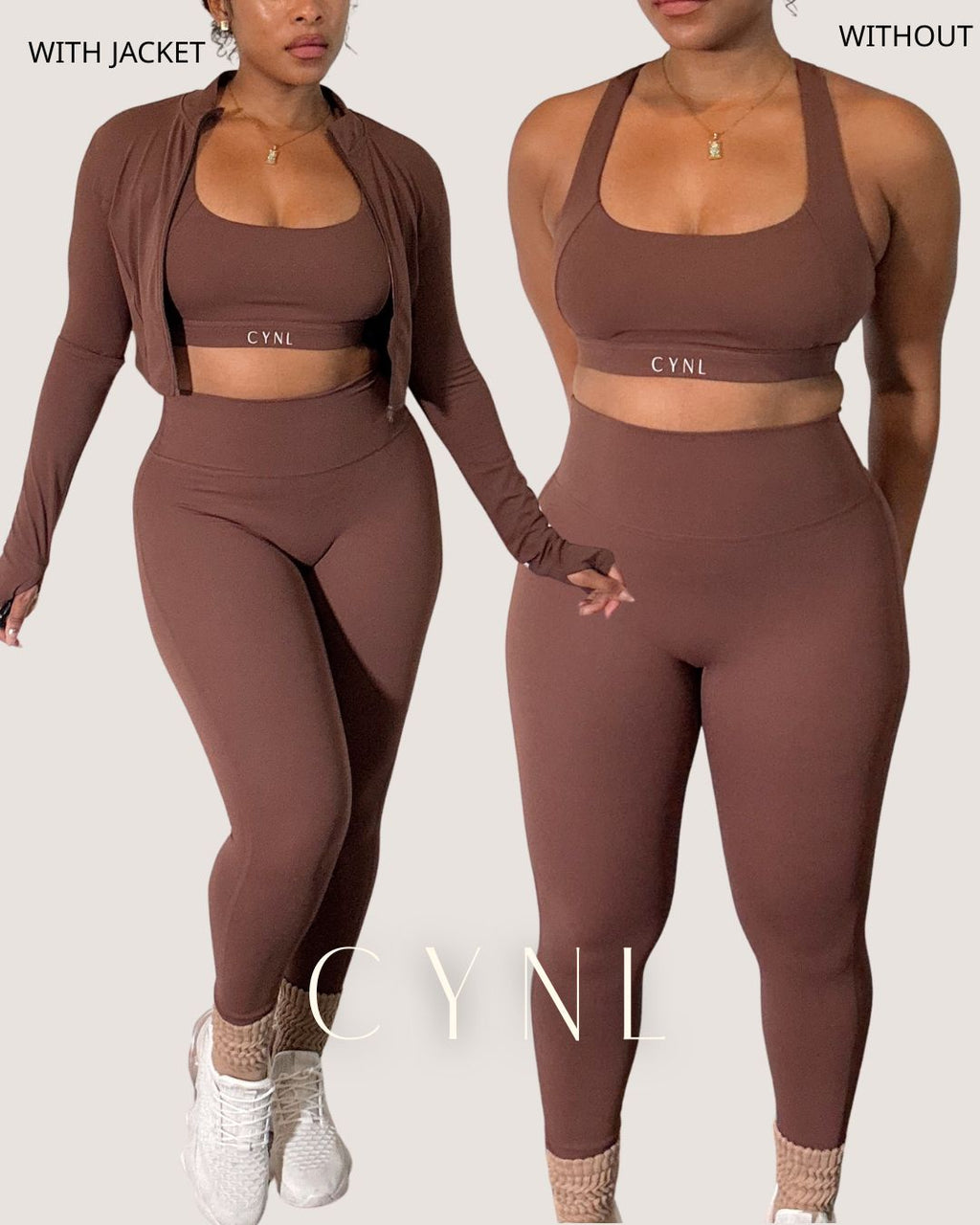 TAKASHI 3PC SET-  (JACKET + SPORTS BRA + HIGH WAISTED LEGGING)