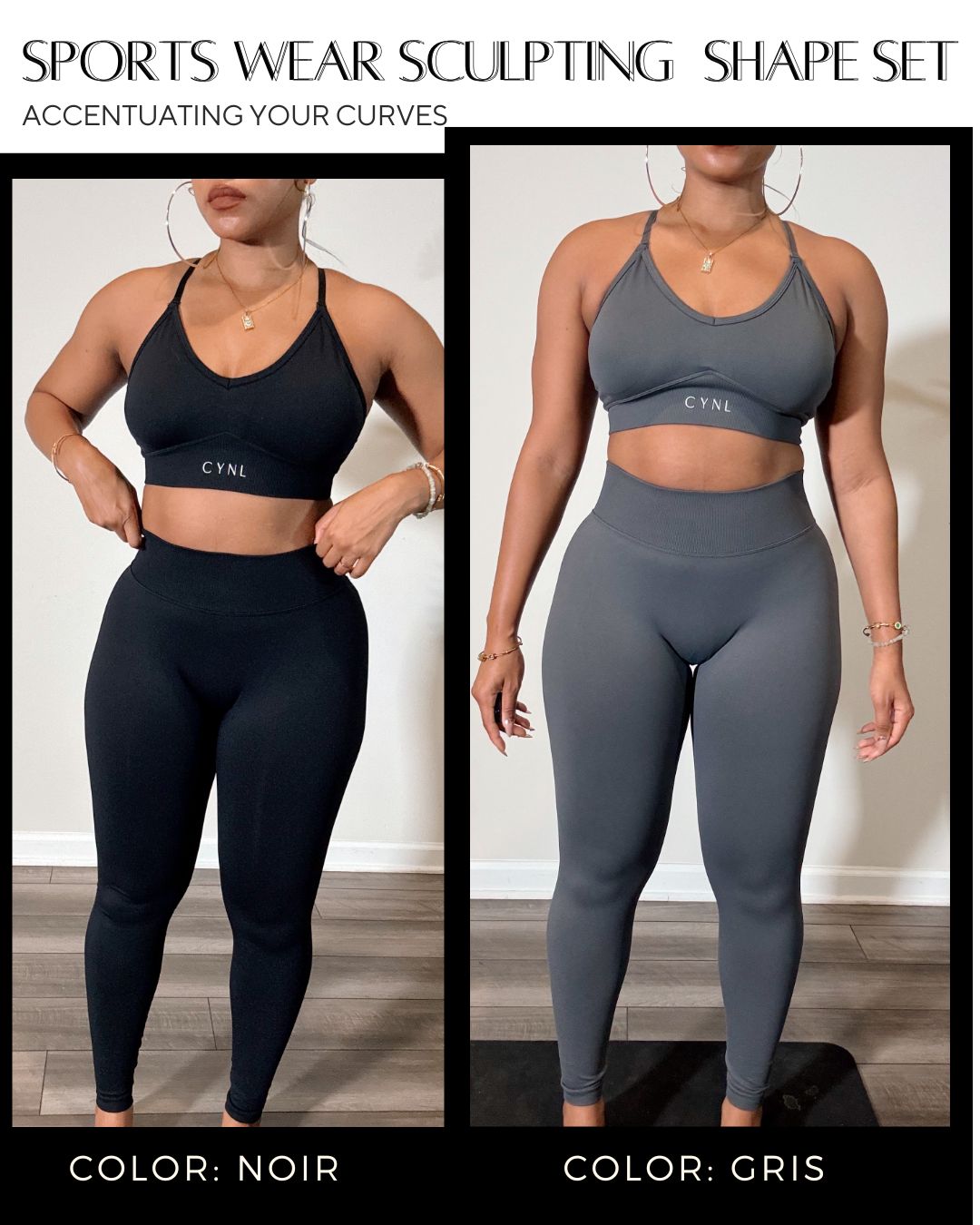 CYNL SCULPTED SHAPE WEAR SET (TOP WITH LEGGINGS)